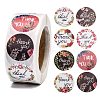 1 Inch Thank You Theme Self-Adhesive Paper Stickers X-DIY-K027-B04-1