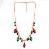 Christmas Bell & Bulb Alloy Pendant Necklaces & Dangle Earrings Sets WGF6150-01-4