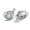 UV Plating Alloy Glass Pendants FIND-K032-37P-2