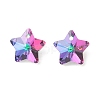 Electroplate Glass Charms GLAA-H104-A06-2