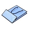 Rectangle Paper Bags with Twisted Rope Handles CARB-L011-01B-03-3