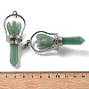 Natural Green Aventurine Pointed Big Pendants KK-H491-01P-07-3