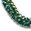 Electroplate Transparent Glass Beads Strands EGLA-B011-08A-AB04-3