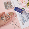 72pcs 12 styles Musical Theme Tibetan Style Alloy Pendants FIND-SC0007-38-3