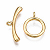 Brass Toggle Clasps LS-KK-T063-99G-NF-2