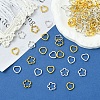 50Pcs Tibetan Style Alloy Bead Frame TIBEB-FS0001-10AG-2