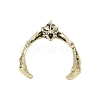 Dragon Alloy Open Cuff Rings for Women Men RJEW-A045-02AB-3