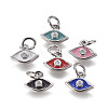 Brass Micro Pave Cubic Zirconia Pendants ZIRC-I026-04P-1