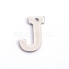 Tarnish Resistant 304 Stainless Steel Letter Charms STAS-O072-J-1