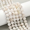 Natural White Moonstone Beads Strands G-F674-08-8mm-01-10