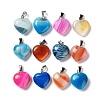 Natural Agate Dyed & Heated Pendants G-P511-02B-P-1