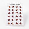 Natural Mookaite Ear Studs EJEW-G223-A08-3