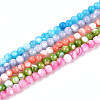 Dyed Natural Trochid Shell/Trochus Shell Beads Strands SSHEL-T017-13M-1