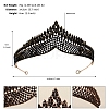 Alloy Rhinestone Hair Bands  for Woman Girls PW-WGA69DD-27-1