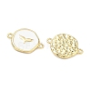 Ocean Brass Enamel Connector Charms KK-C251-05G-01A-2