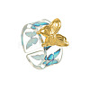 304 Stainless Steel & Resin Cuff Open Rings WG35F47-01-2