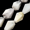 Natural White African Opal  Beads Strands G-NH0005-B11-01-3