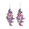 430 Stainless Steel Butterfly Dangle Earrings EJEW-A137-02P-02-4
