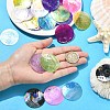 45Pcs 9 Styles Spray Painted Natural Capiz Shell Pendants SSHEL-YW0015-16-5
