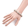 10mm Round Natural Maifanite/Maifan Stone Beads Stretch Bracelet BJEW-JB07088-01-3