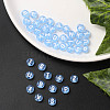 Transparent Cornflower Blue Acrylic Beads TACR-YW0001-08D-7