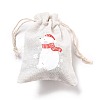 Christmas Cotton Cloth Storage Pouches ABAG-M004-02E-3