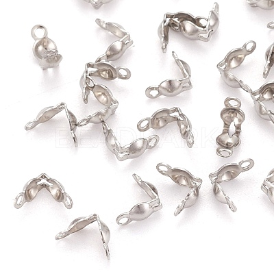 Tarnish Resistant Stainless Steel Bead Tips STAS-R061-05-1