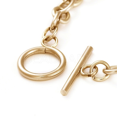 Unisex 304 Stainless Steel Cable Chain Bracelets BJEW-P245-39G-1