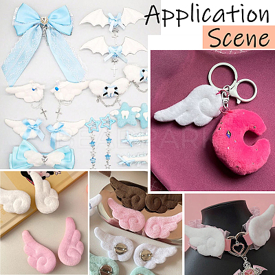 48Pcs 6 Colors Cloth Ornament Accessories DIY-SC0032-26-1