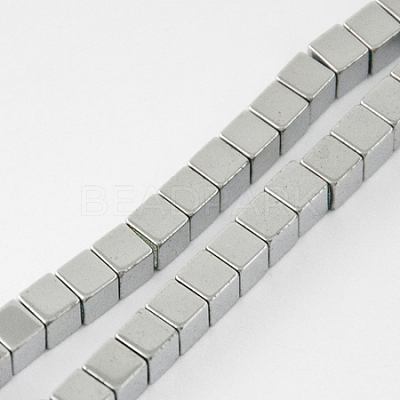 Non-magnetic Synthetic Hematite Beads Strands G-Q876-3mm-7-1