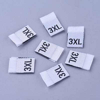 Clothing Size Labels(3XL) FIND-WH0045-G01-1