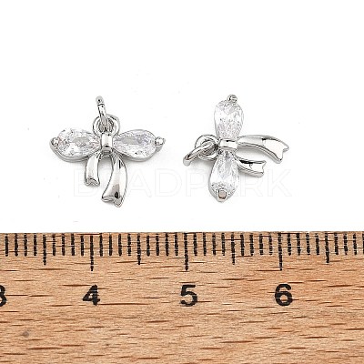 SHEGRACE Brass Clear Cubic Zirconia Charms XGRQ2O964-422P-1