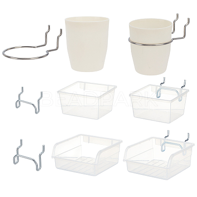 15 Sets 3 Styles 201 Stainless Steel & Iron Hook Hangers AJEW-FG0004-61-1