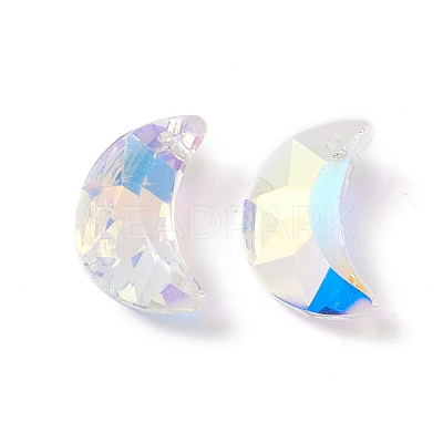 Electroplate Transparent Glass Pendants X-GLAA-A008-10A-1