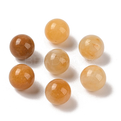 Natural Topaz Jade No Hole Sphere Beads G-K353-04A-17-1