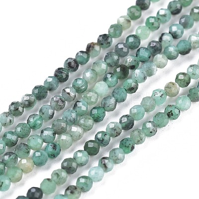 Natural Emerald Beads Strands G-R475-022A-1