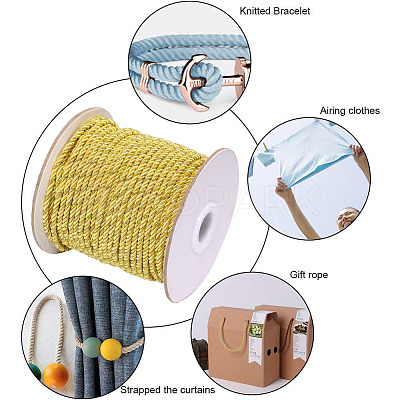 Polyester Cords NWIR-WH0009-04-WH-1