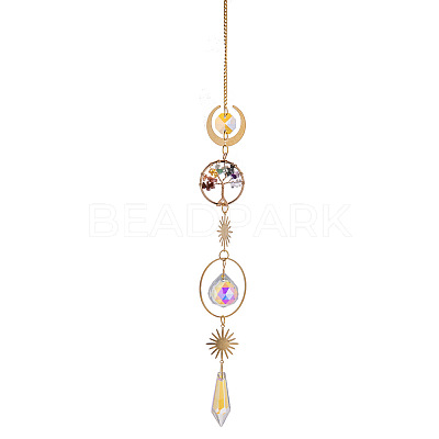 Glass Teardrop/Cone Pendant Decoration WG33785-02-1