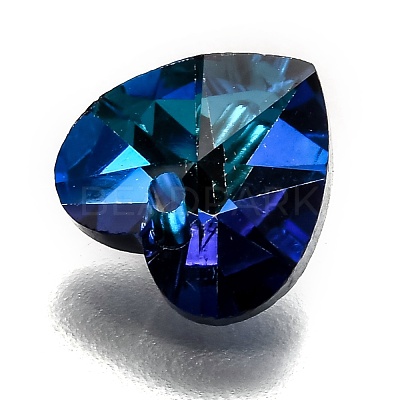 Electroplate Glass Charms G030V10mm-001MB-1
