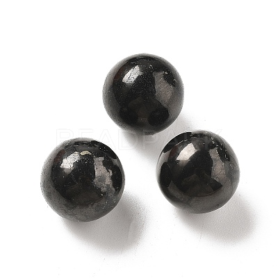 Natural Shungite Sphere Beads G-F675-01-A-1
