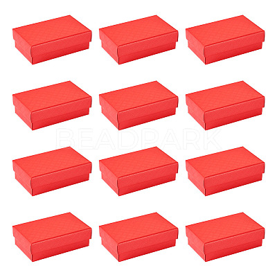 Rectangle Cardboard Paper Jewelry Box CON-TAC0015-01D-1