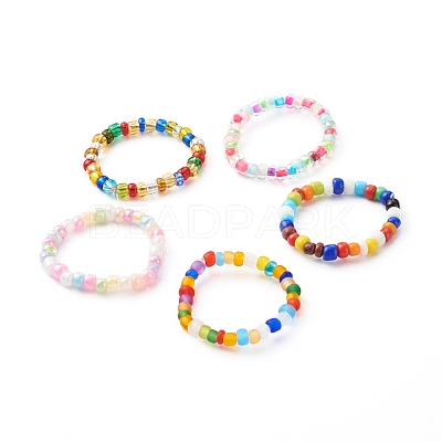 Handmade Stretch Rings RJEW-JR00369-1