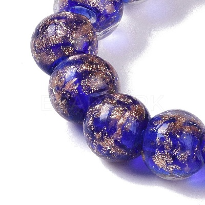 Handmade Gold Sand Lampwork Beads LAMP-Z009-01P-1