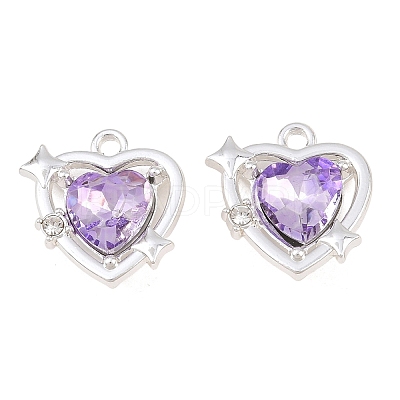 Y2K Style Alloy & Glass Pendants GL-CBA1FD3-03S-01-1