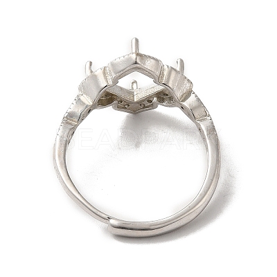 Adjustable Alloy Pad Ring Settings KK-C022-01G-P-1