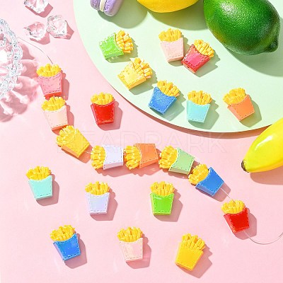 Simulated French Fries Perforated Resin Beads FIND-CJC0010-101-1