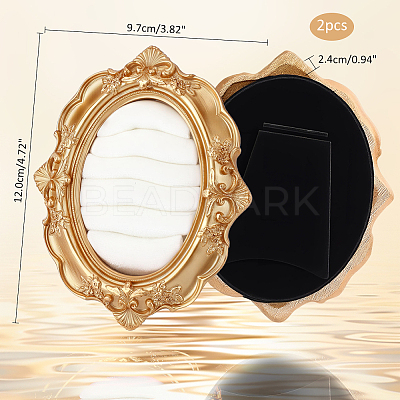 Retro Resin Oval Ring Display Stand AJEW-WH0410-477-1