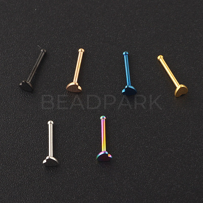 304 Stainless Steel Heart Nose Bone Rings WG0DFB7-03-1