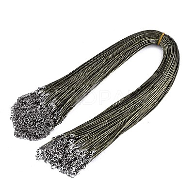 Waxed Cotton Cord Necklace Making LS-MAK-S034-020-1