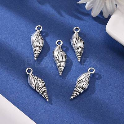Tibetan Style Alloy Pendants TIBEP-20321-AS-RS-1